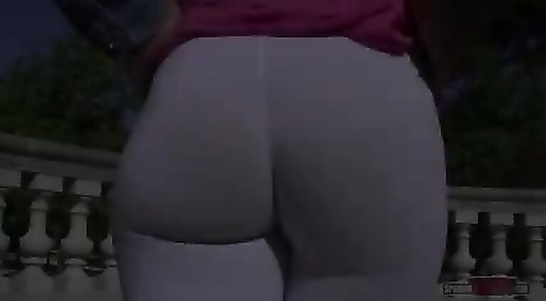 White leggings make a good view