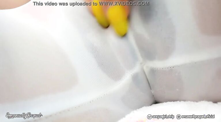 Wet White T-Shirt - Rubbing my vagina see through leggings - Dirty Talk Making You CUM A LOT
