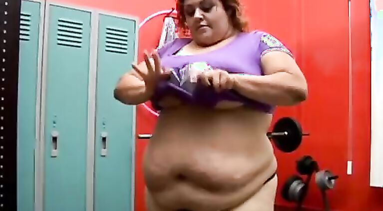 Huge belly & boobs FAT imagines you are fucking her chubby juicy pussy